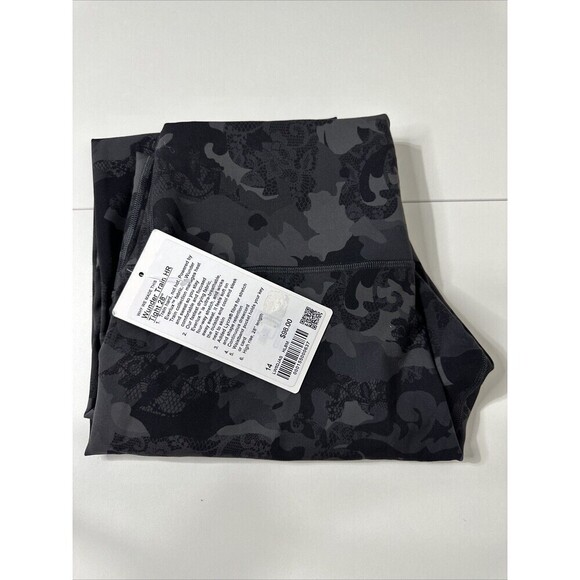 Lululemon Wunder Train High-Rise Tight 28" Lace Black Multi Size 14 NWT - Picture 5 of 5